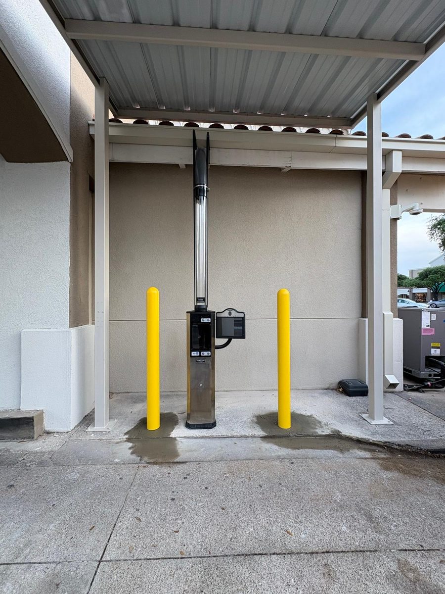 Bollards installed